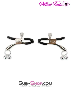 0360M      Silver Bells Jingling Jiggling Nipple Clamps - MEGA Deal