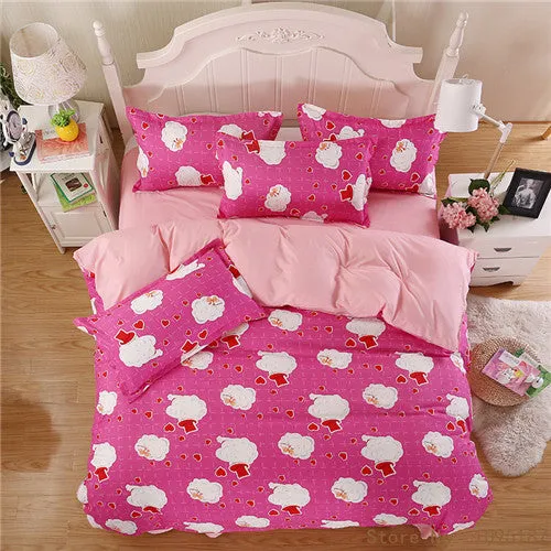 2017 home bedding Duvet cover set super king bedclothes grey flat sheet Adults bedding set 5 size bed linens AB side duvet cover