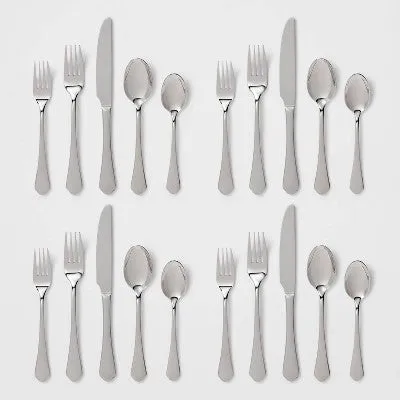 20pc Lyons 18/10 Stainless Steel Flatware Set - Threshold Signature