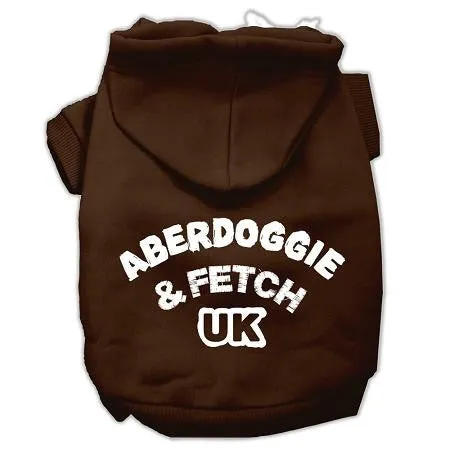 Aberdoggie UK Screenprint Pet Hoodies Brown Size XXXL (20)