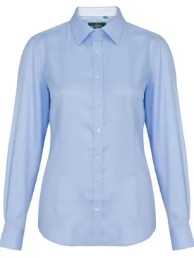 ALAN PAINE Bromford Shooting Shirt - Ladies - Baby Blue