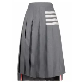 Below Knee Drp Bck Pleated Skirt