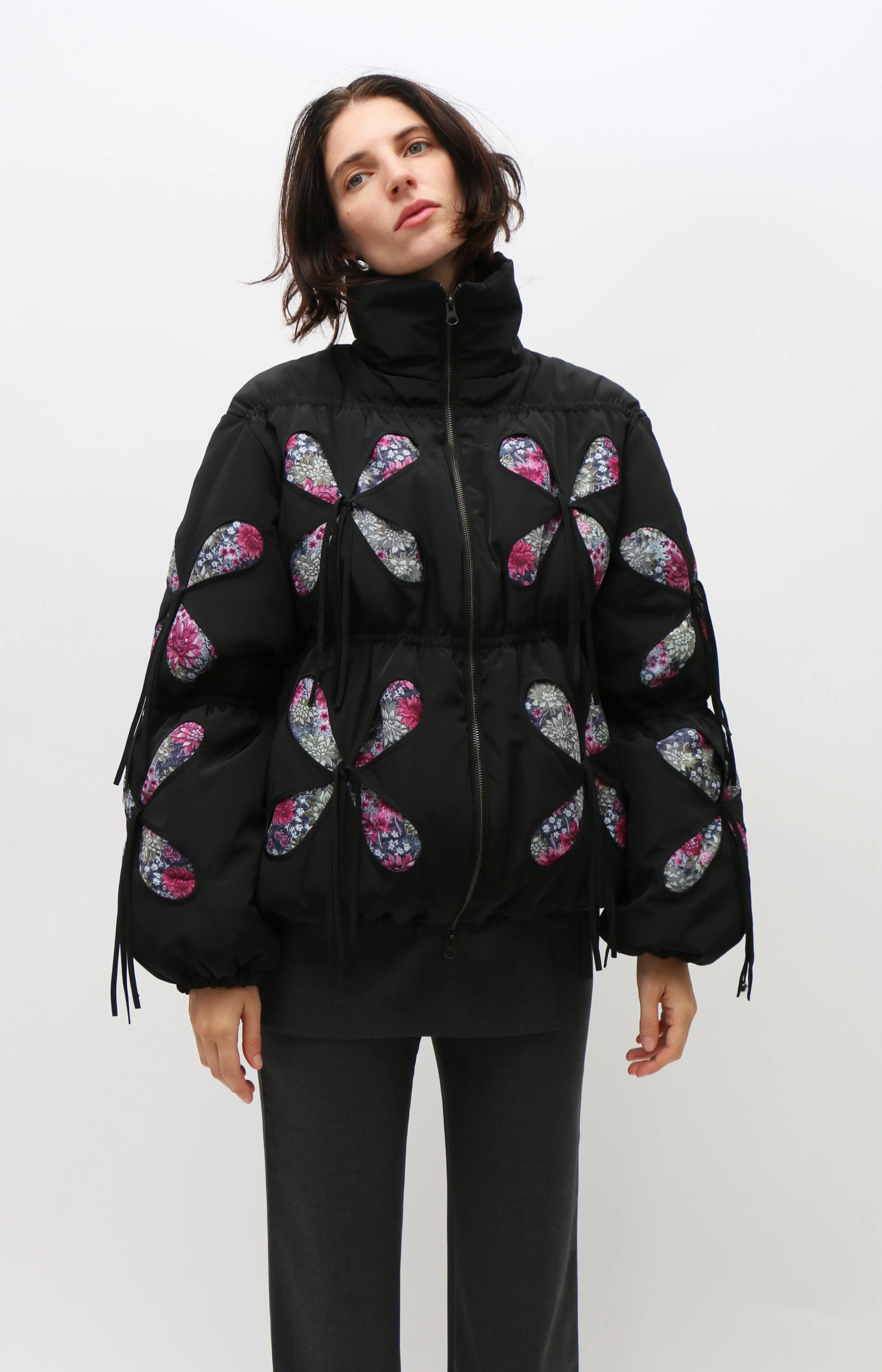 Black Bale Puffer Coat