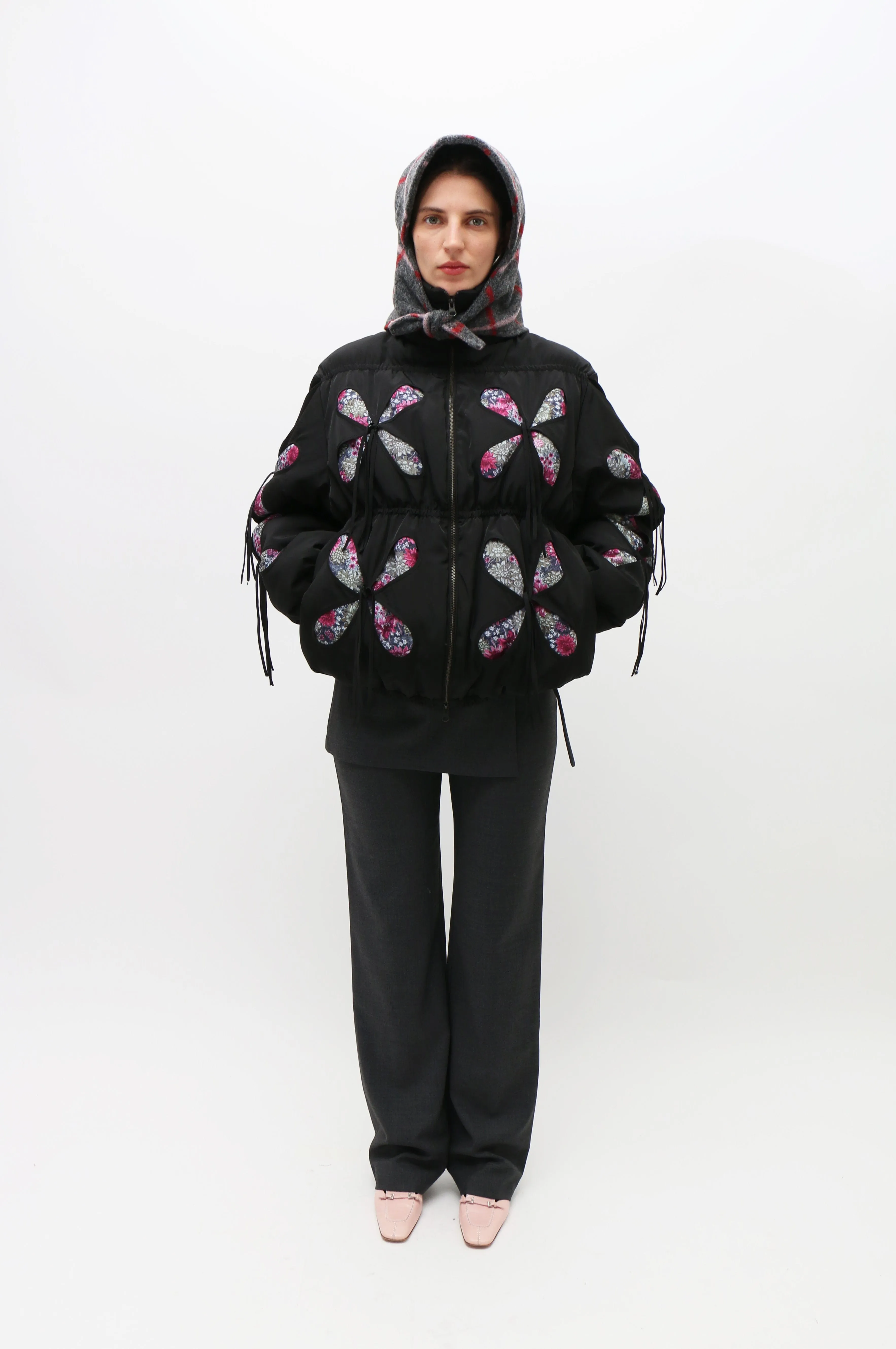 Black Bale Puffer Coat