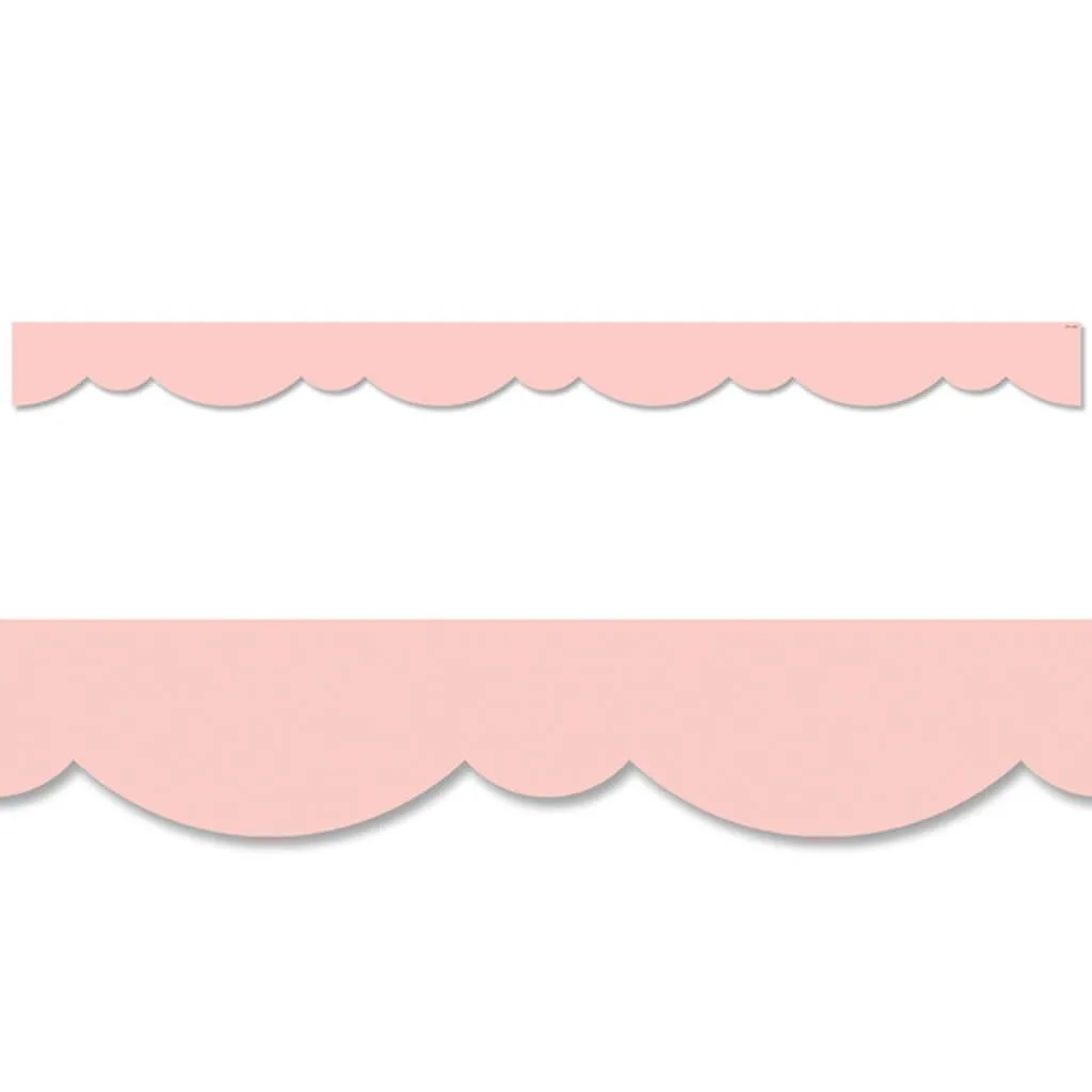 Blush Stylish Scallops Border