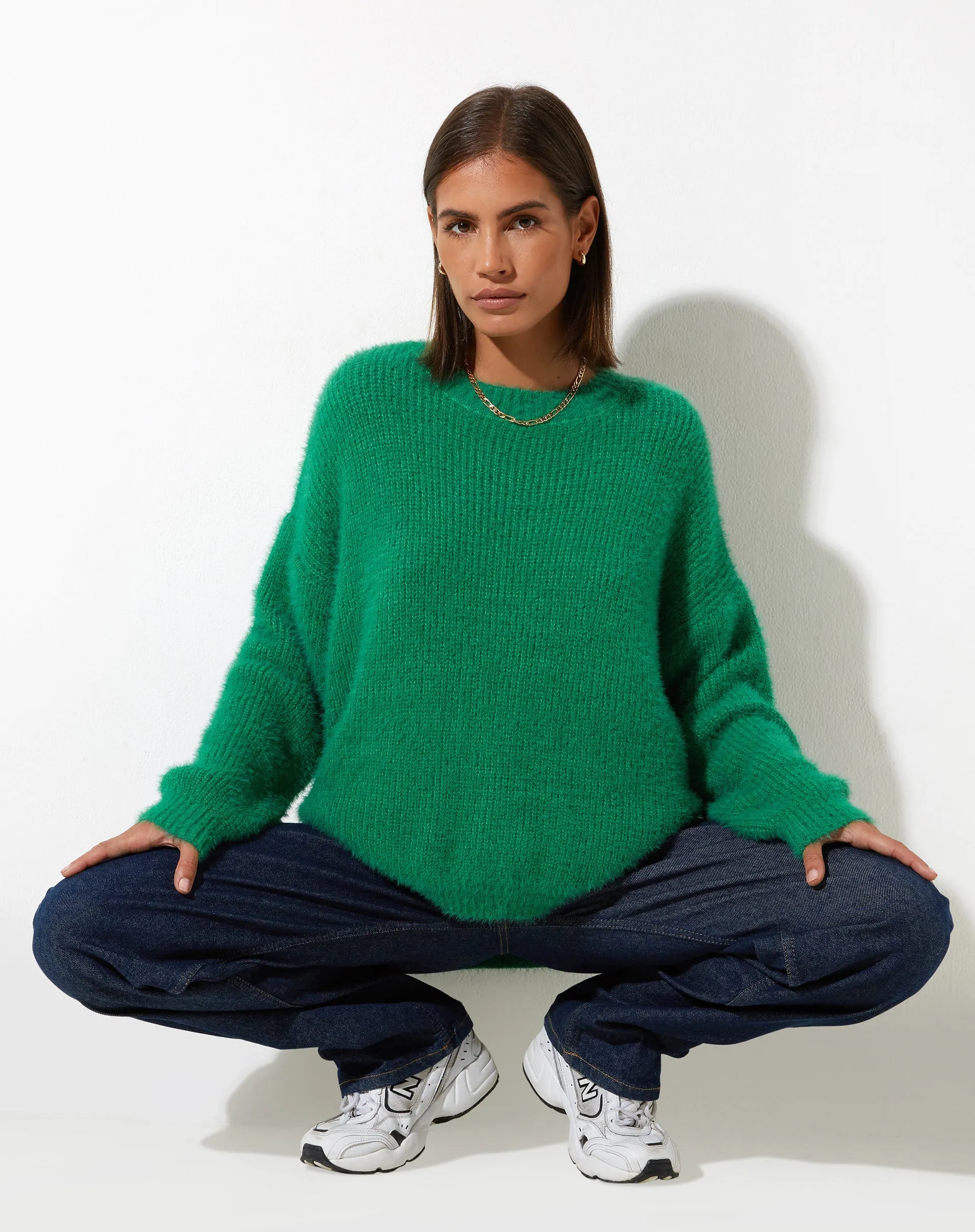 Bondy Jumper in Knit Kelly Green