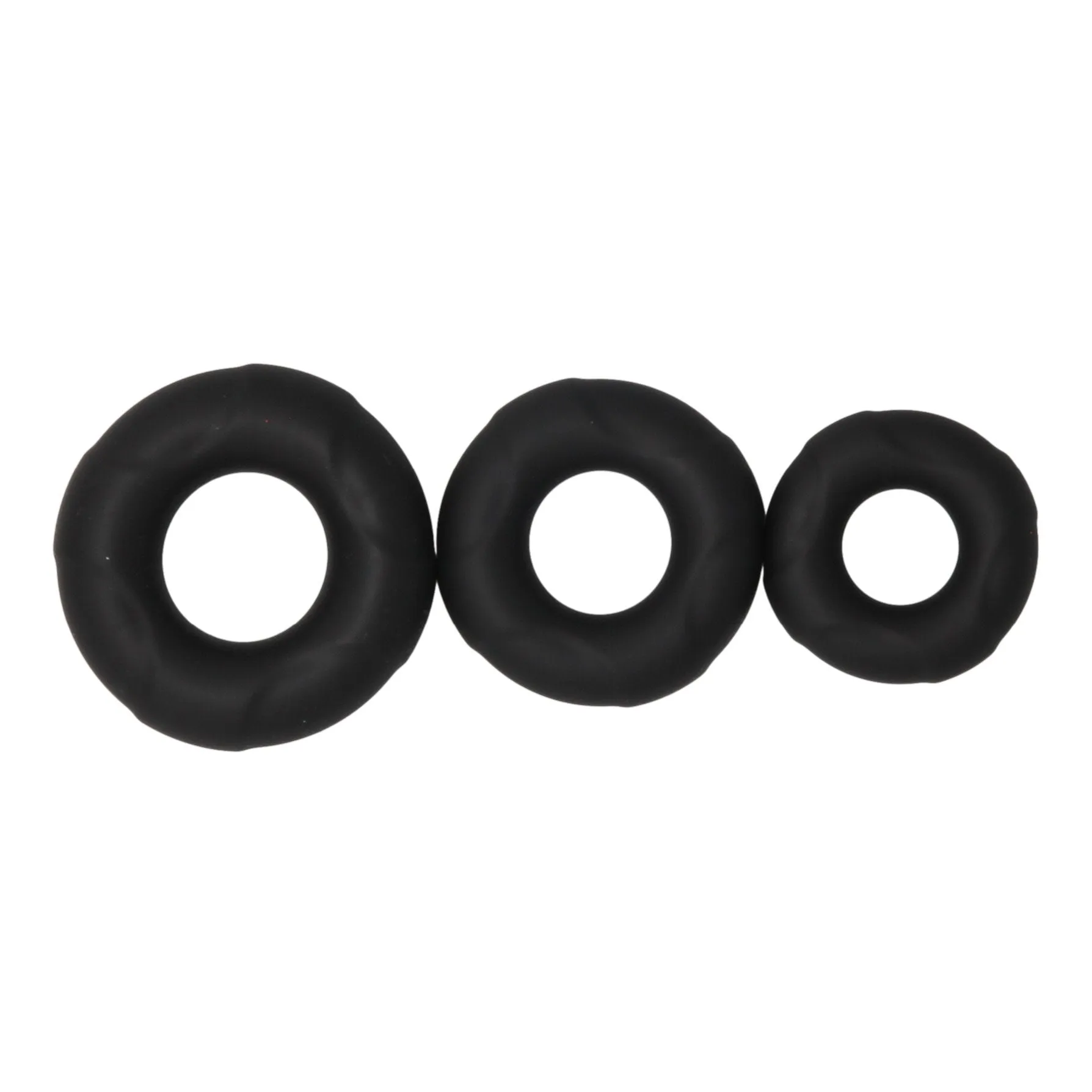 Brawny Bands Cock Ring Set - Black