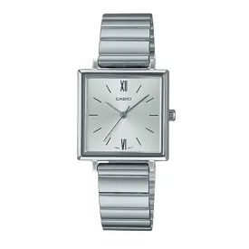 Casio Ladies' Analog Silver Stainless Steel Band Watch LTPE155D-7B LTP-E155D-7B