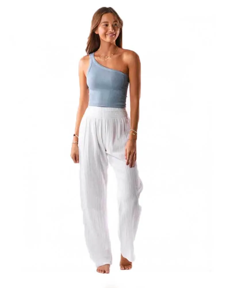 Cotton Wide-Leg Pants