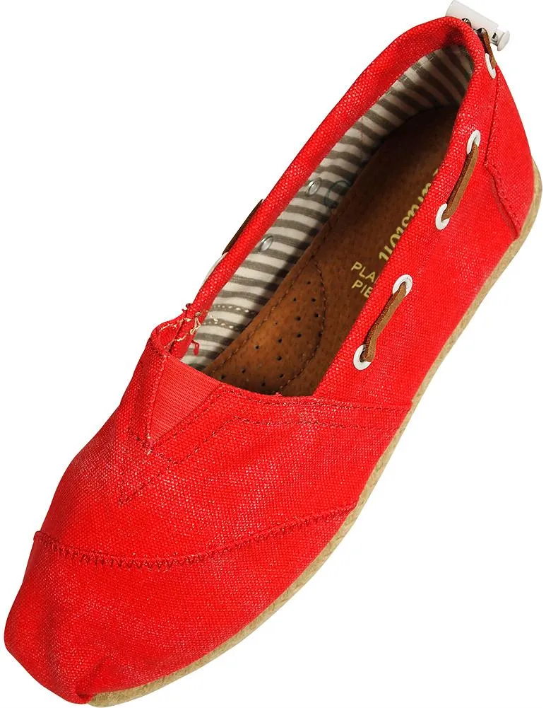 Farasion - Ladies Canvas Slip-On Loafer