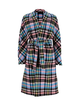 fernanda plaid belted coat