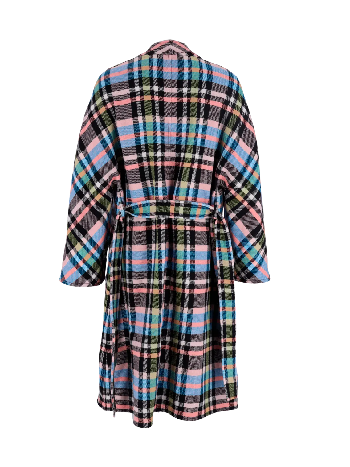 fernanda plaid belted coat