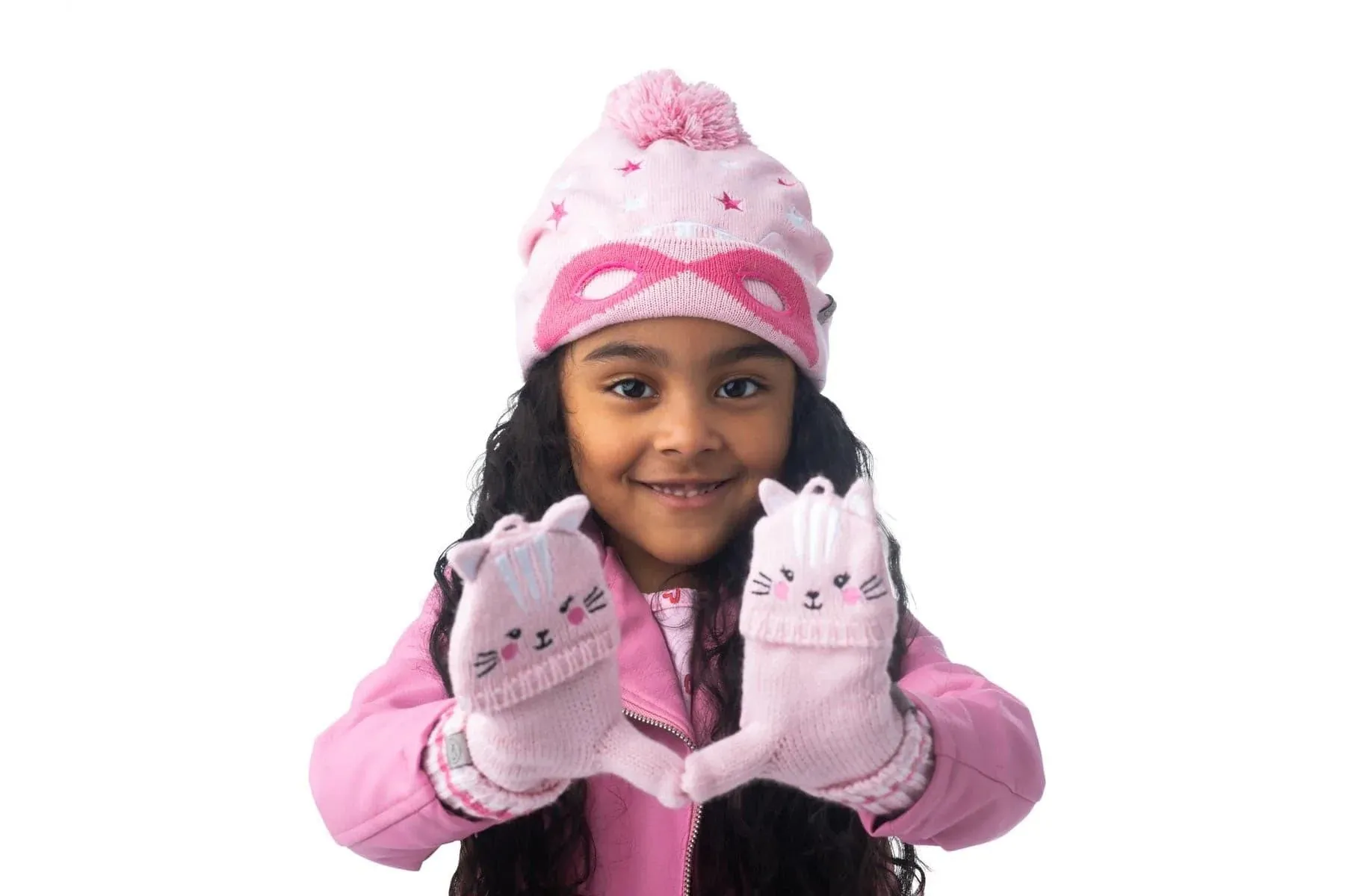 Flapjack Kids FJKKT784 Tuque Tricot Cat, M/L (2-6 Years)