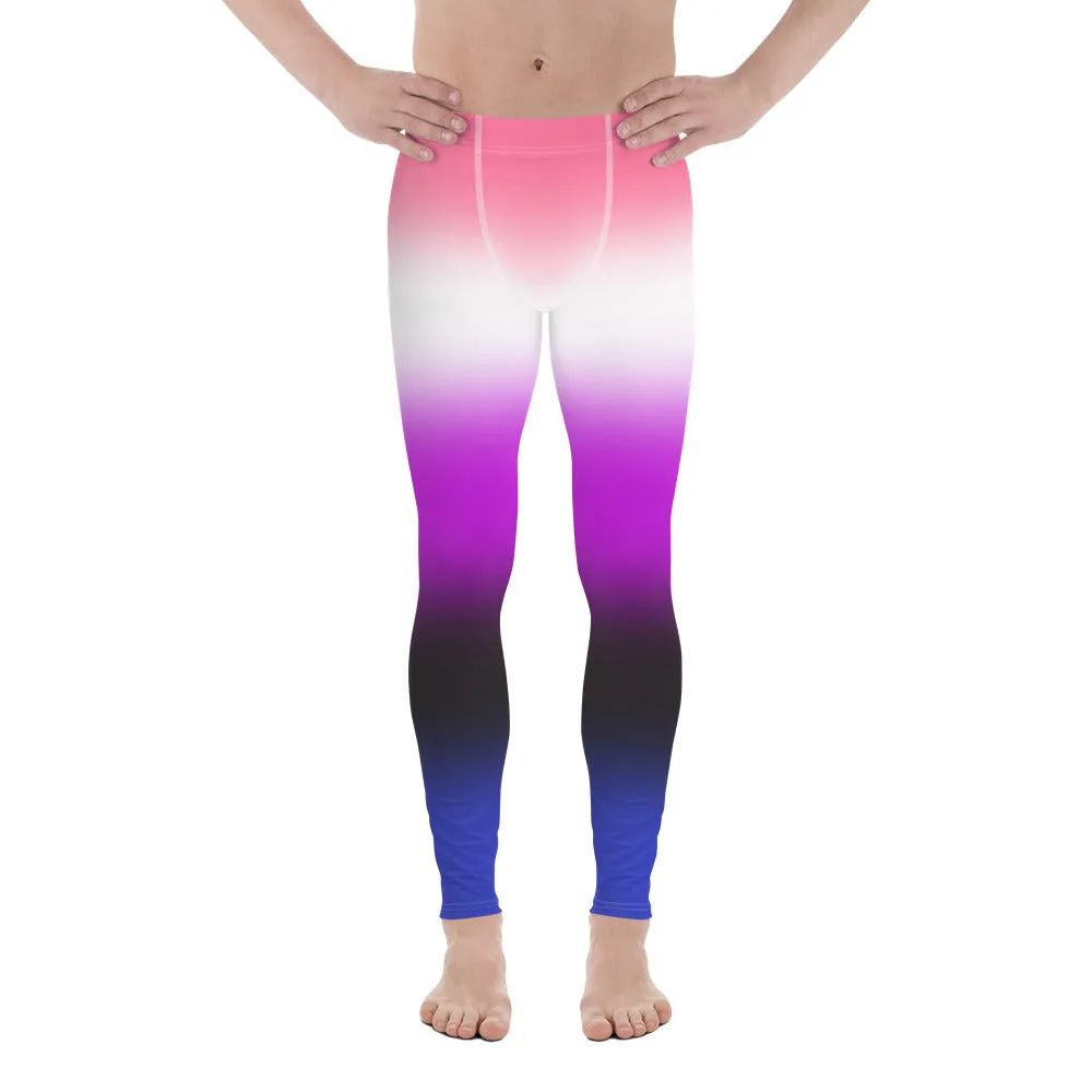 Genderfluid Pride Men's Leggings Yoga Pants - Ombre