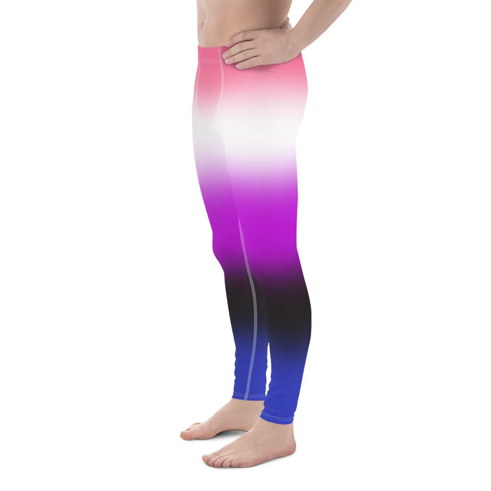 Genderfluid Pride Men's Leggings Yoga Pants - Ombre