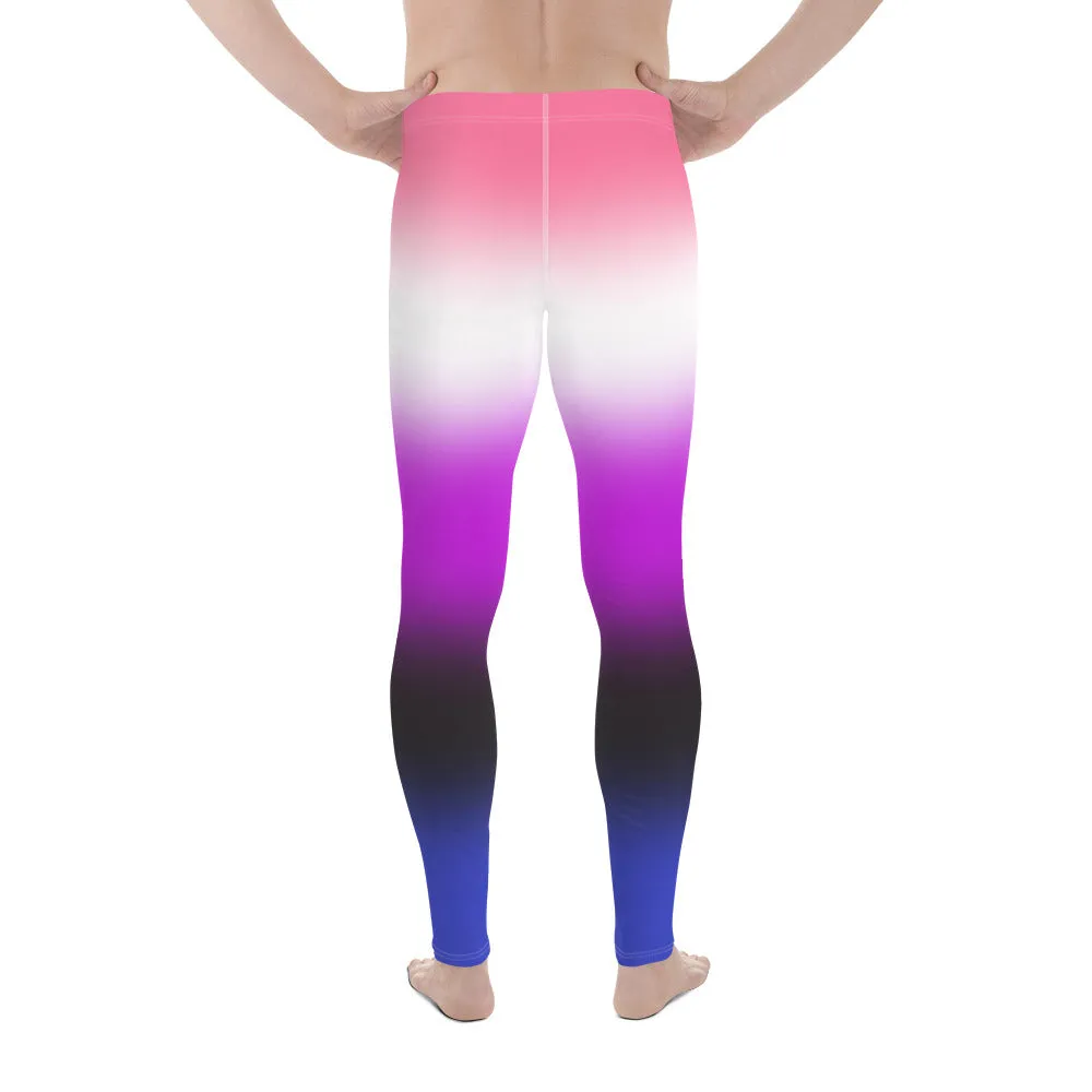 Genderfluid Pride Men's Leggings Yoga Pants - Ombre