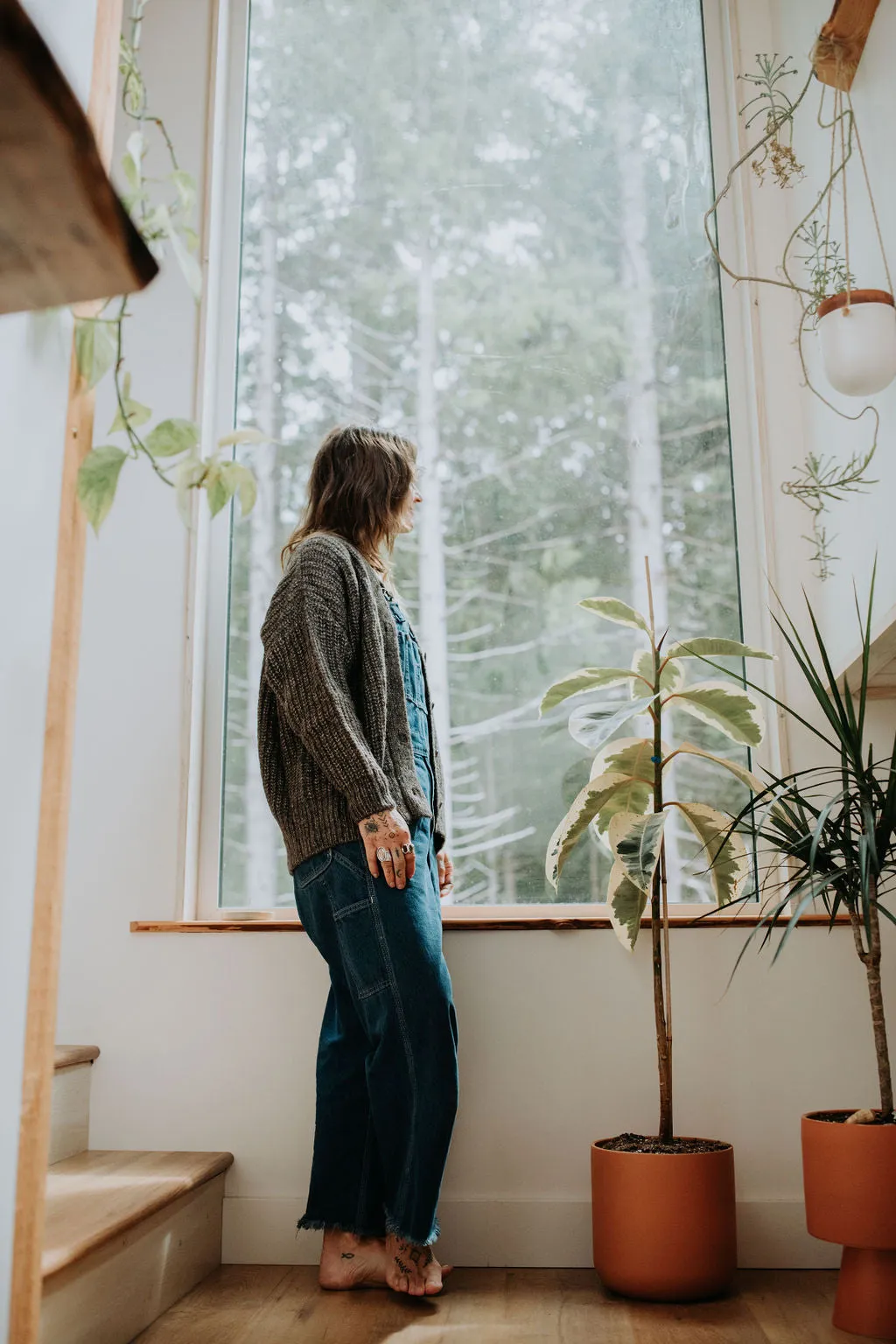 Graphite Gaston Cardigan, Undyed Alpaca