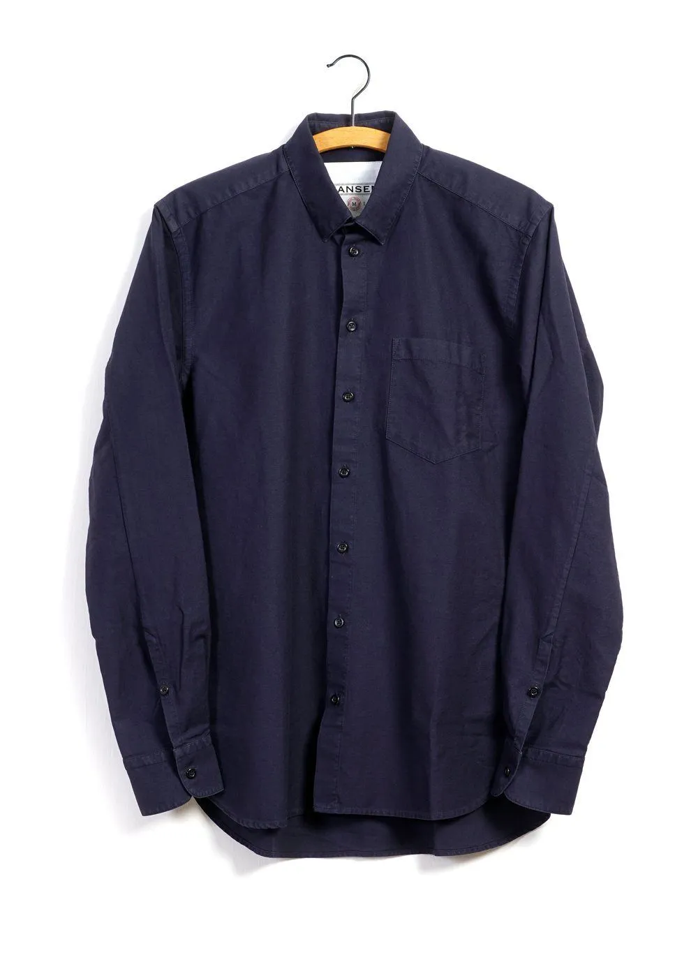 HAAKON | Hidden Button-down Shirt | Blue