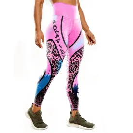 High Waist Printed Graphic Yoga Running Pants