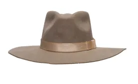 Ladies Pinch Front Western Hat in Mushroom