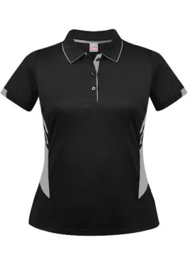 Ladies Tasman Polo Black/Ashe