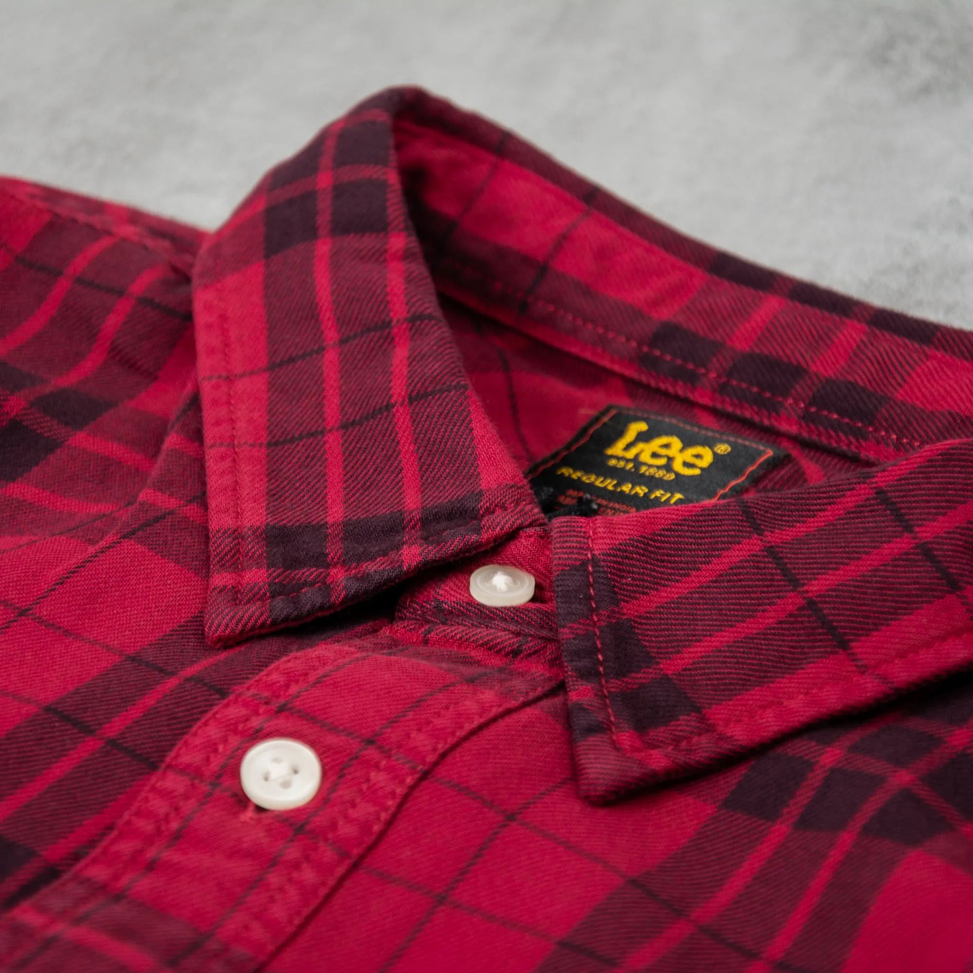 Lee Leesure Check Shirt - Port