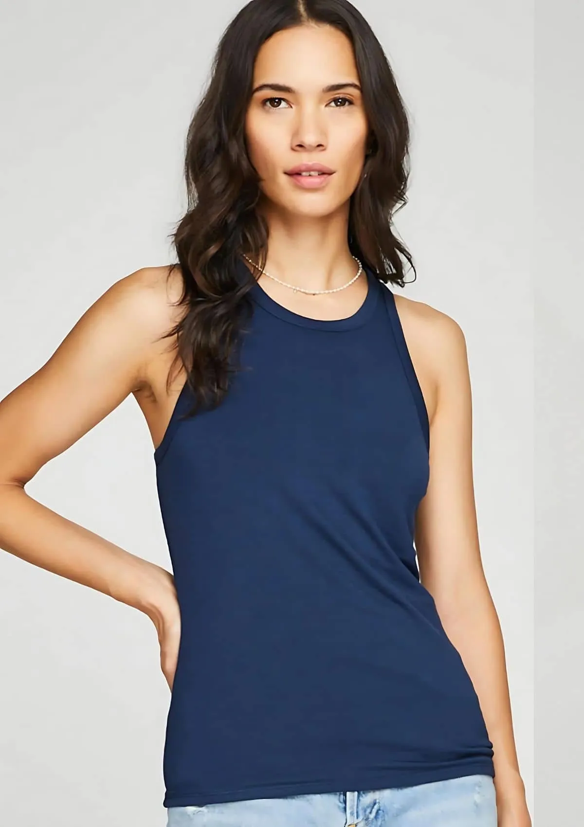 Leila Tank Top - Indigo