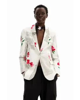 Letters and Flowers Blazer