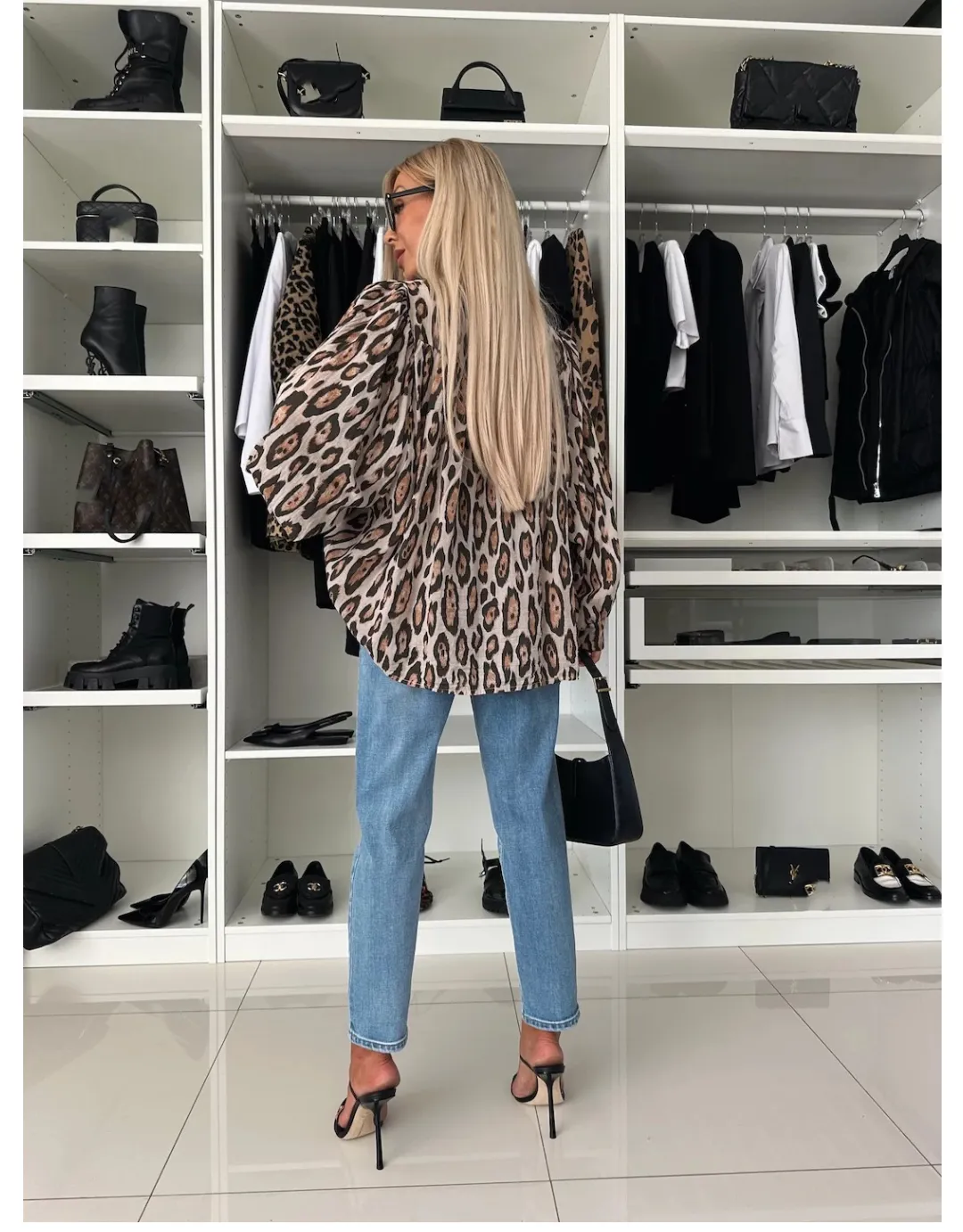 Long-Sleeved Shirt Autumn Leopard Print Printed Loose Long Sleeves Shirt