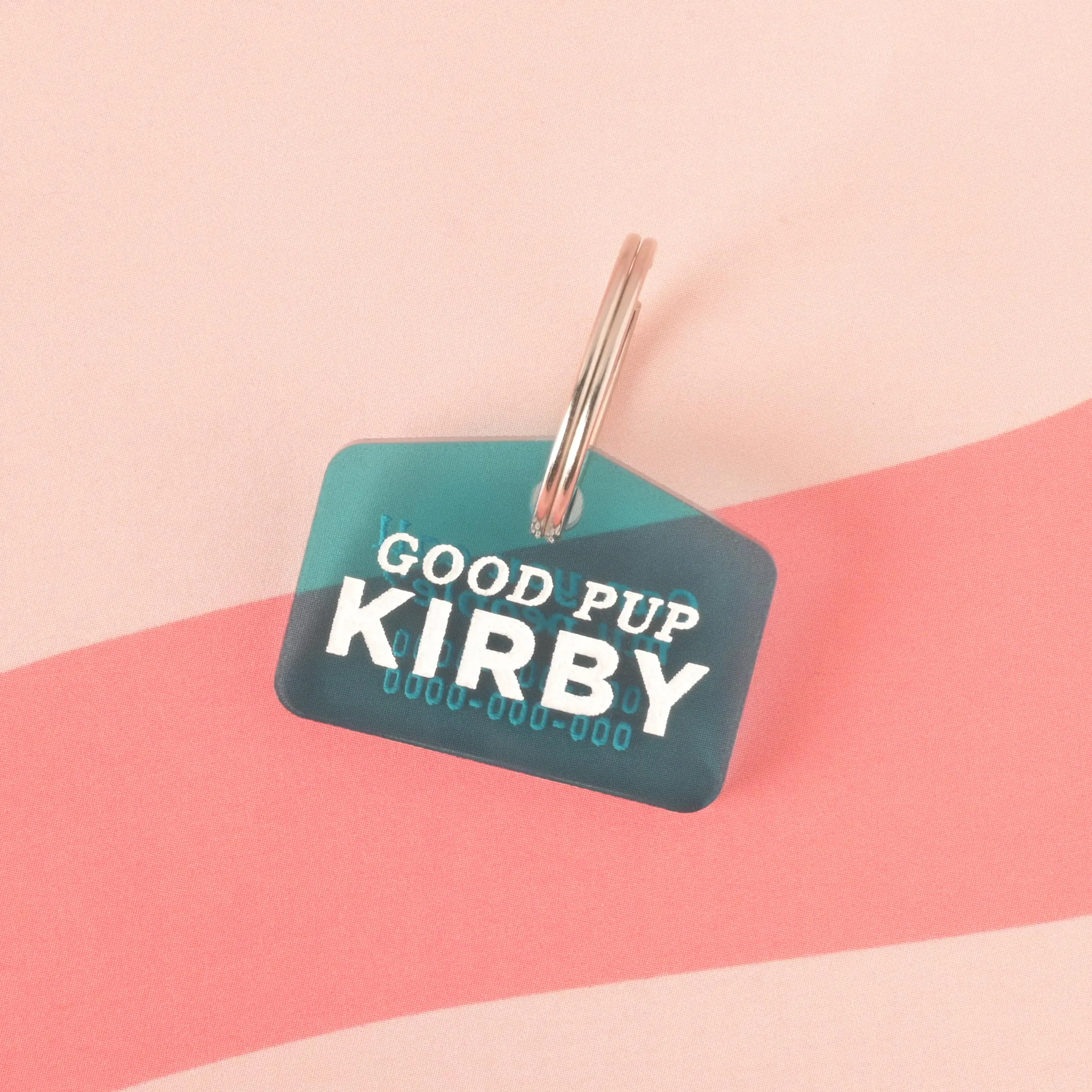 Low Profile, Small Rectangle Personalized Pet Tag