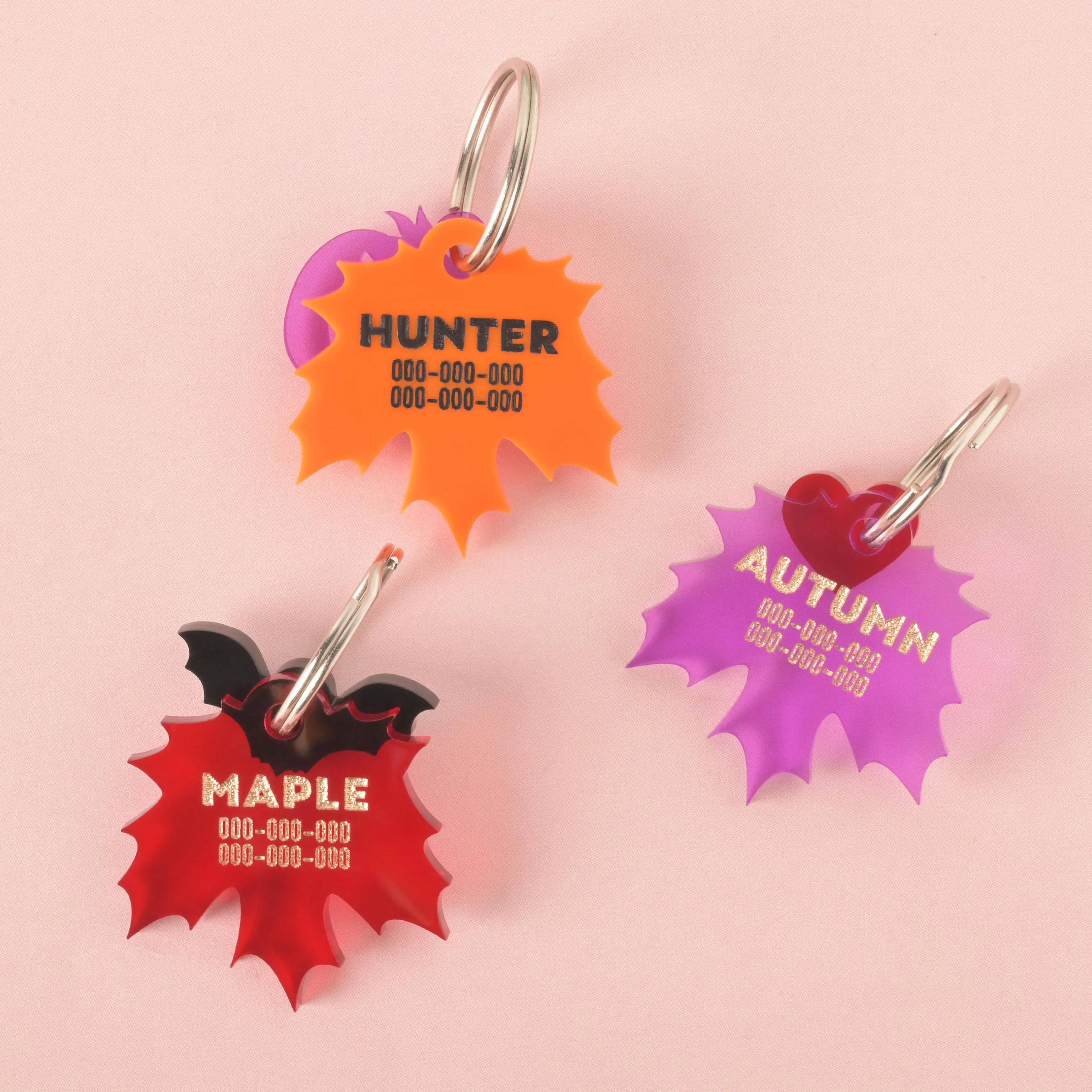 Maple Leaf Personalized Pet Tag