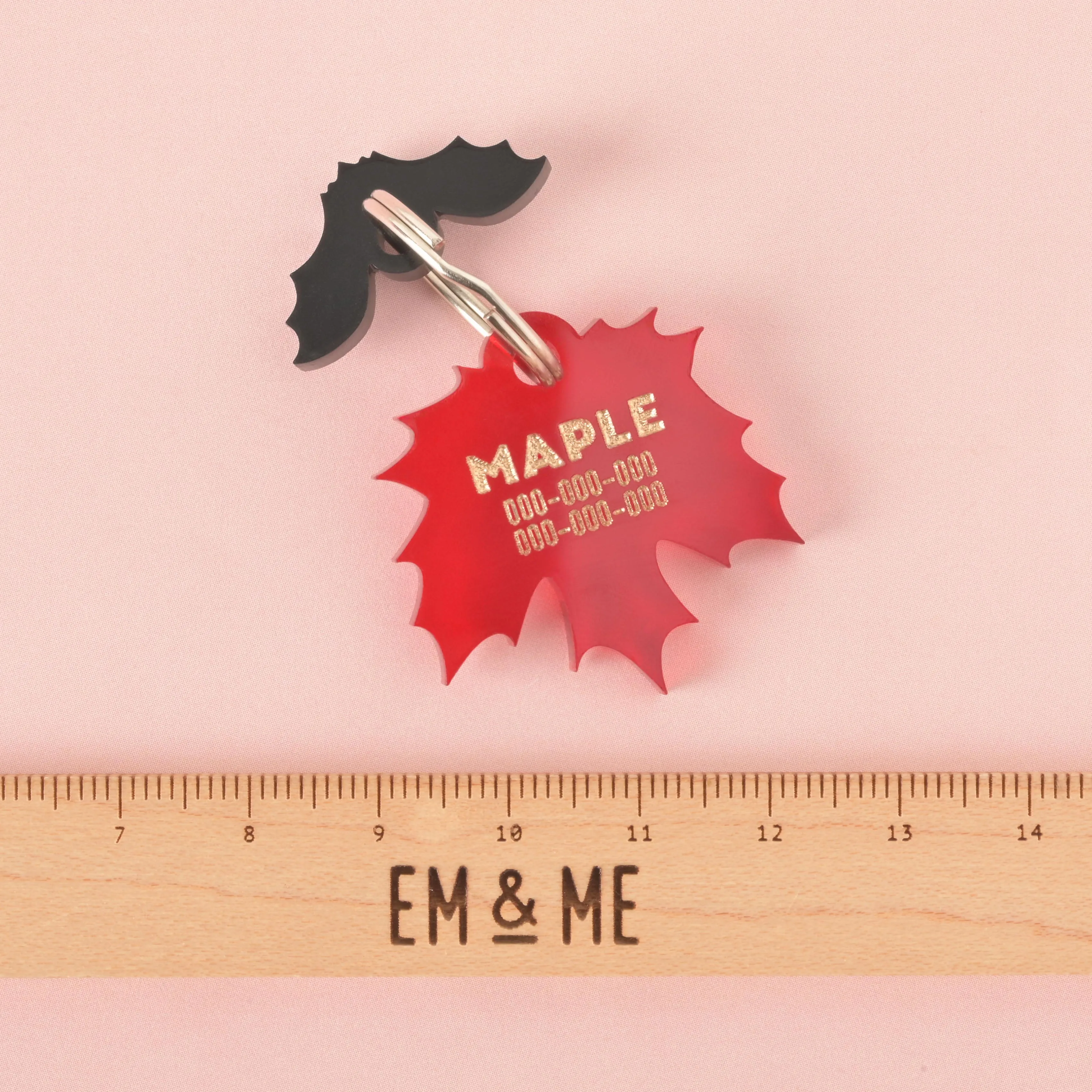 Maple Leaf Personalized Pet Tag