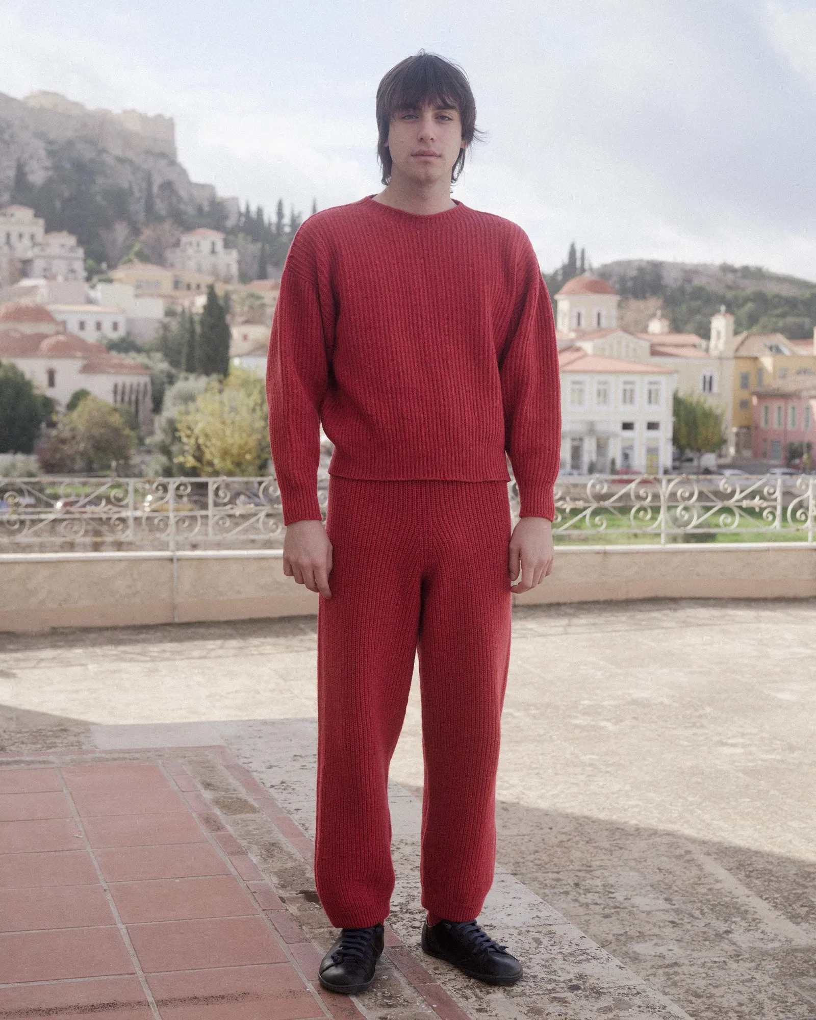 Mea Sweater - Recycled Wool - Red