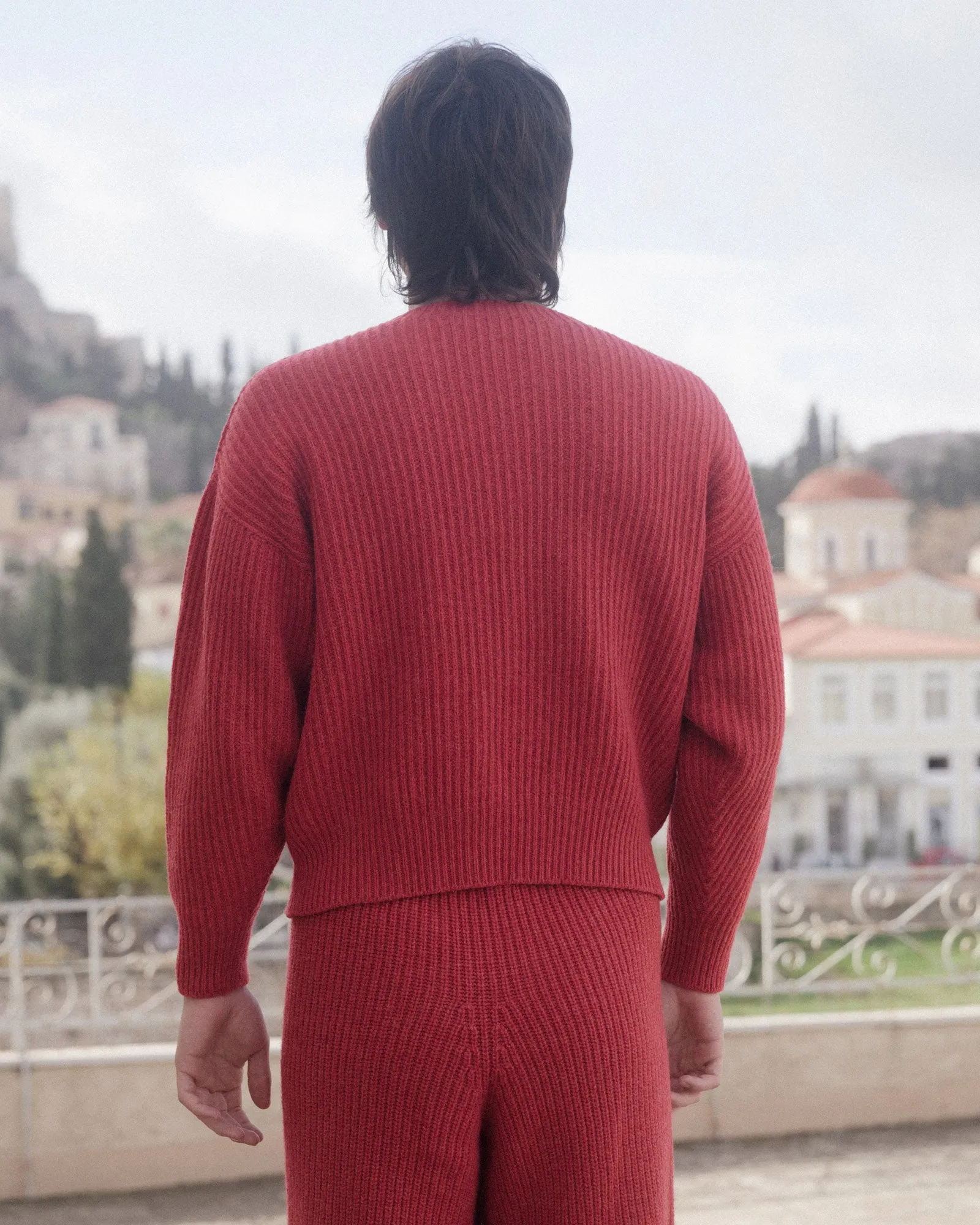 Mea Sweater - Recycled Wool - Red