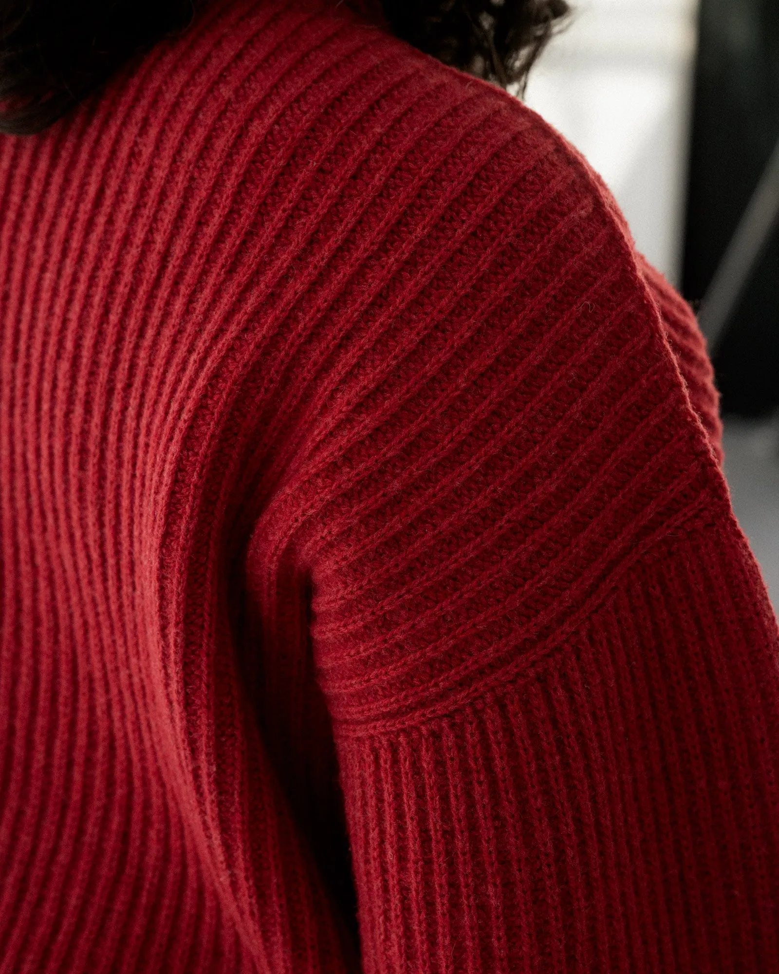 Mea Sweater - Recycled Wool - Red