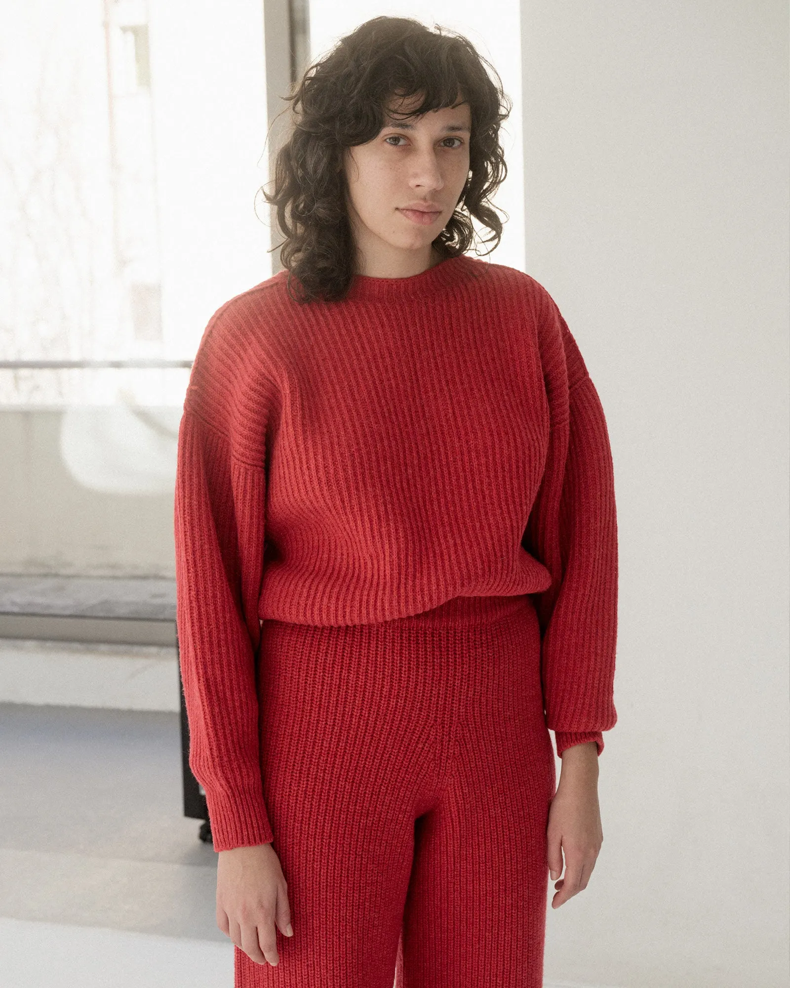 Mea Sweater - Recycled Wool - Red