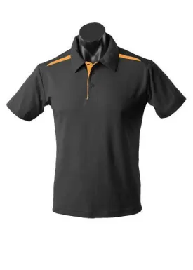 Mens Paterson Polo Black/Gold