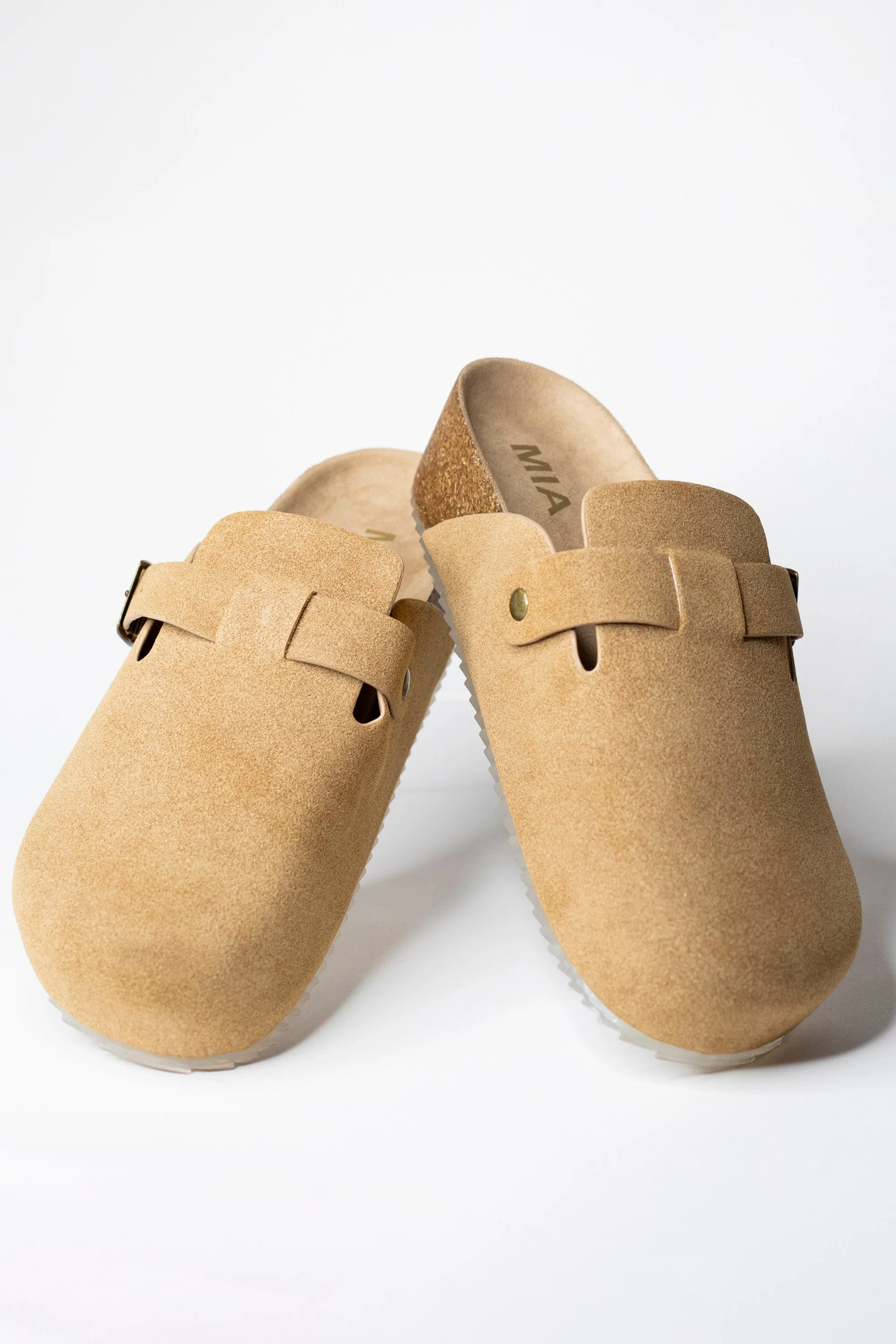 MIA Quest Taupe Slides - FINAL SALE