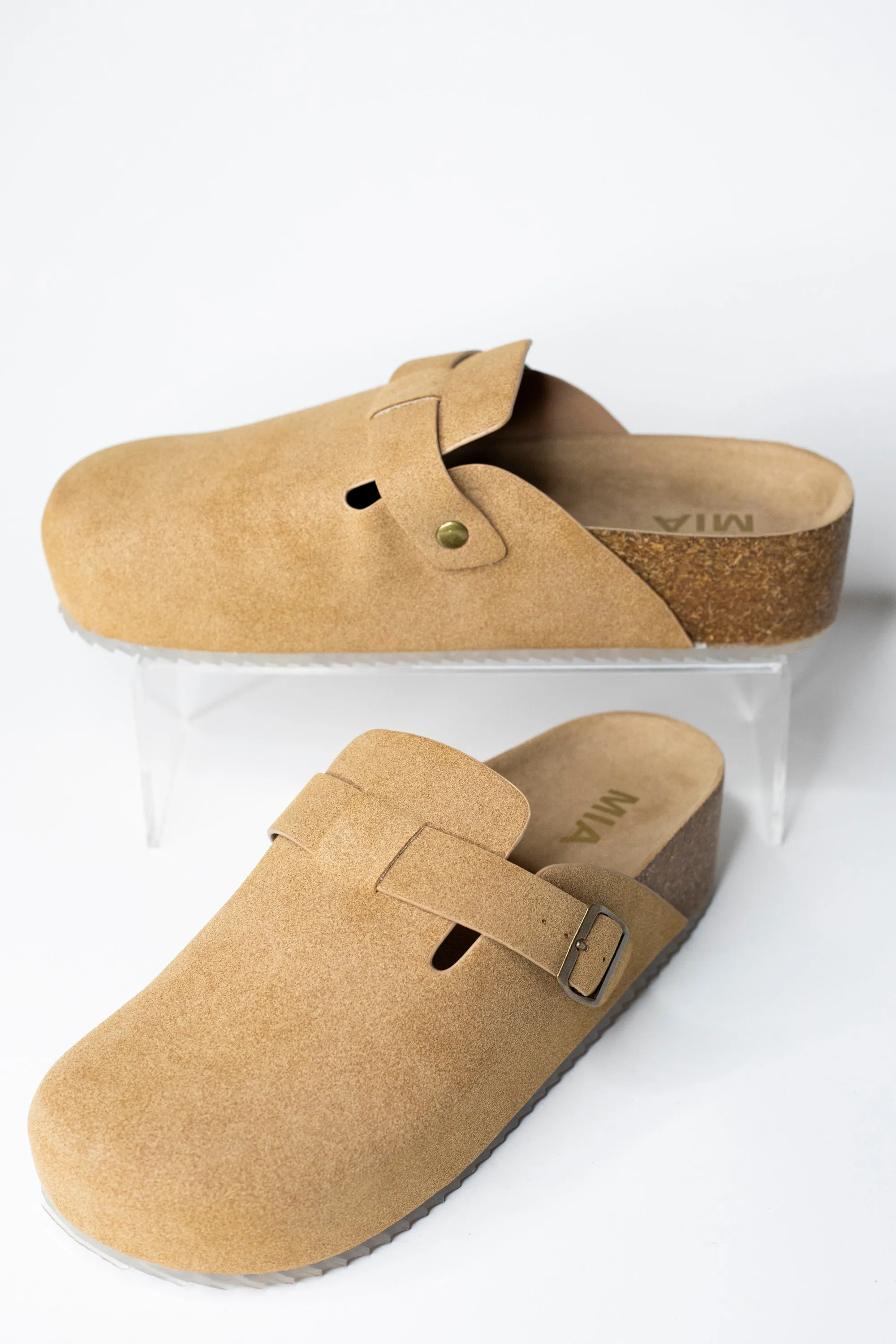 MIA Quest Taupe Slides - FINAL SALE