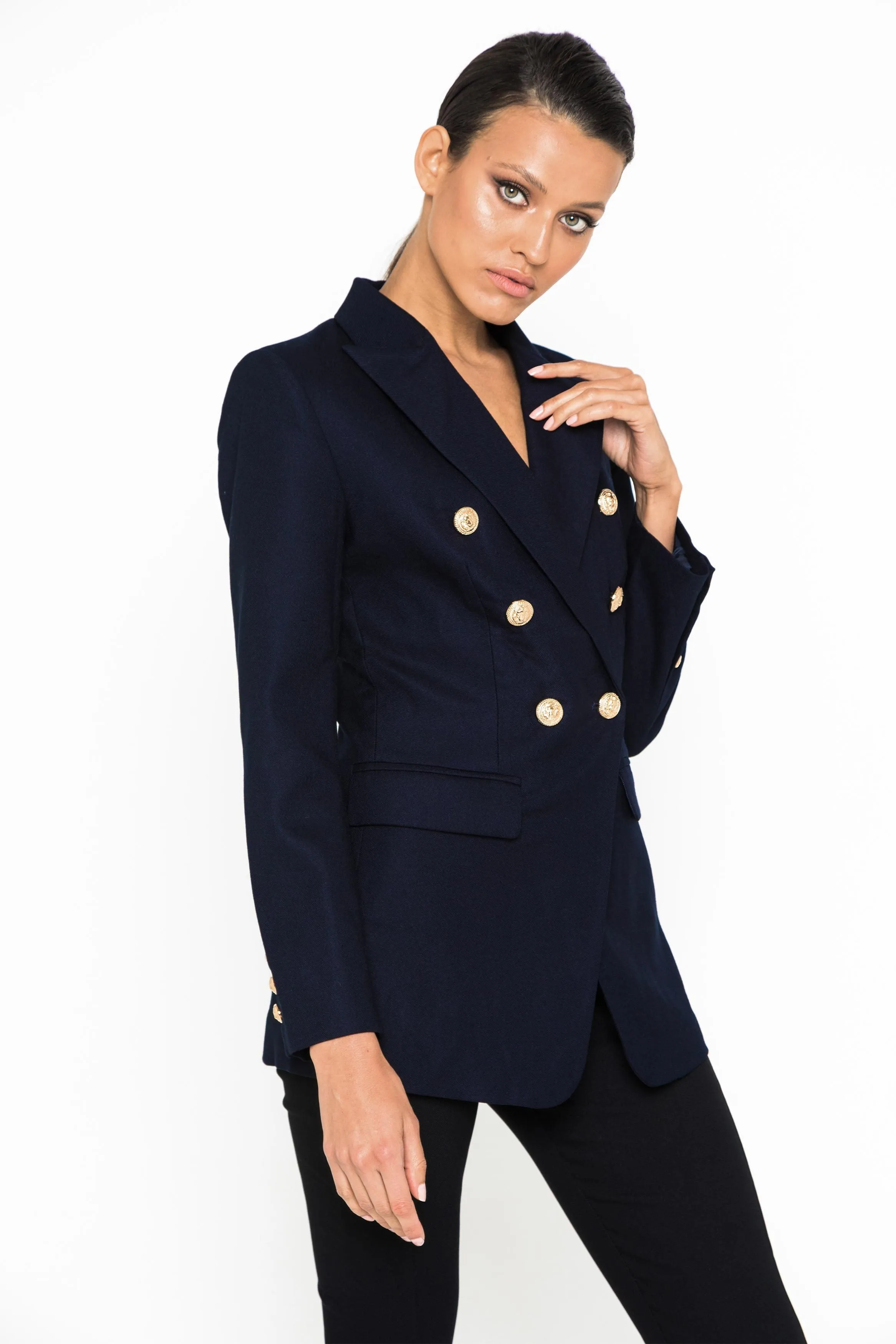 MOSSMAN - THE SIGNATURE BLAZER - NAVY