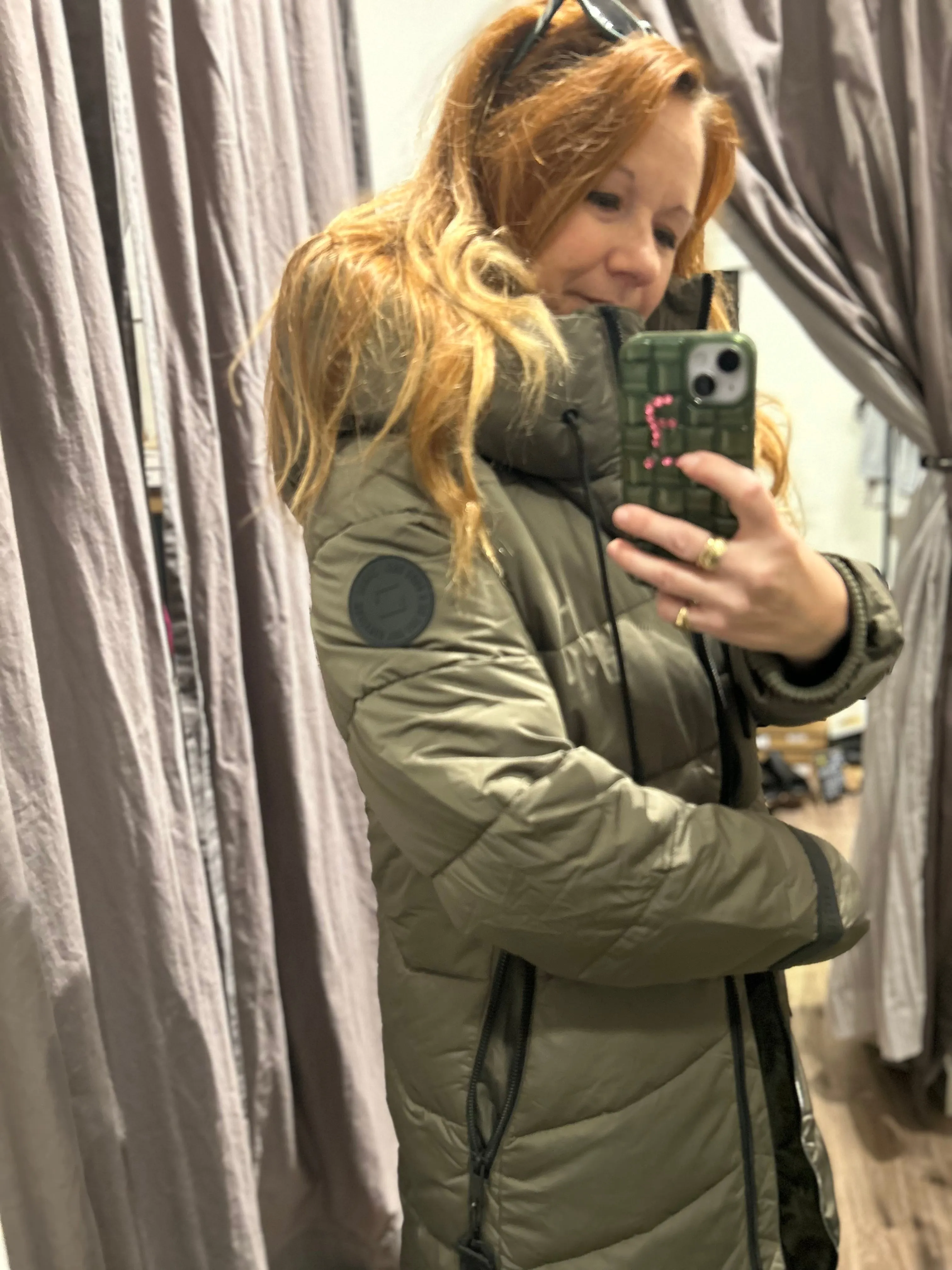 Olive Adelita Max Quilted Jacket