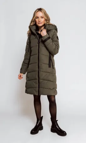 Olive Adelita Max Quilted Jacket