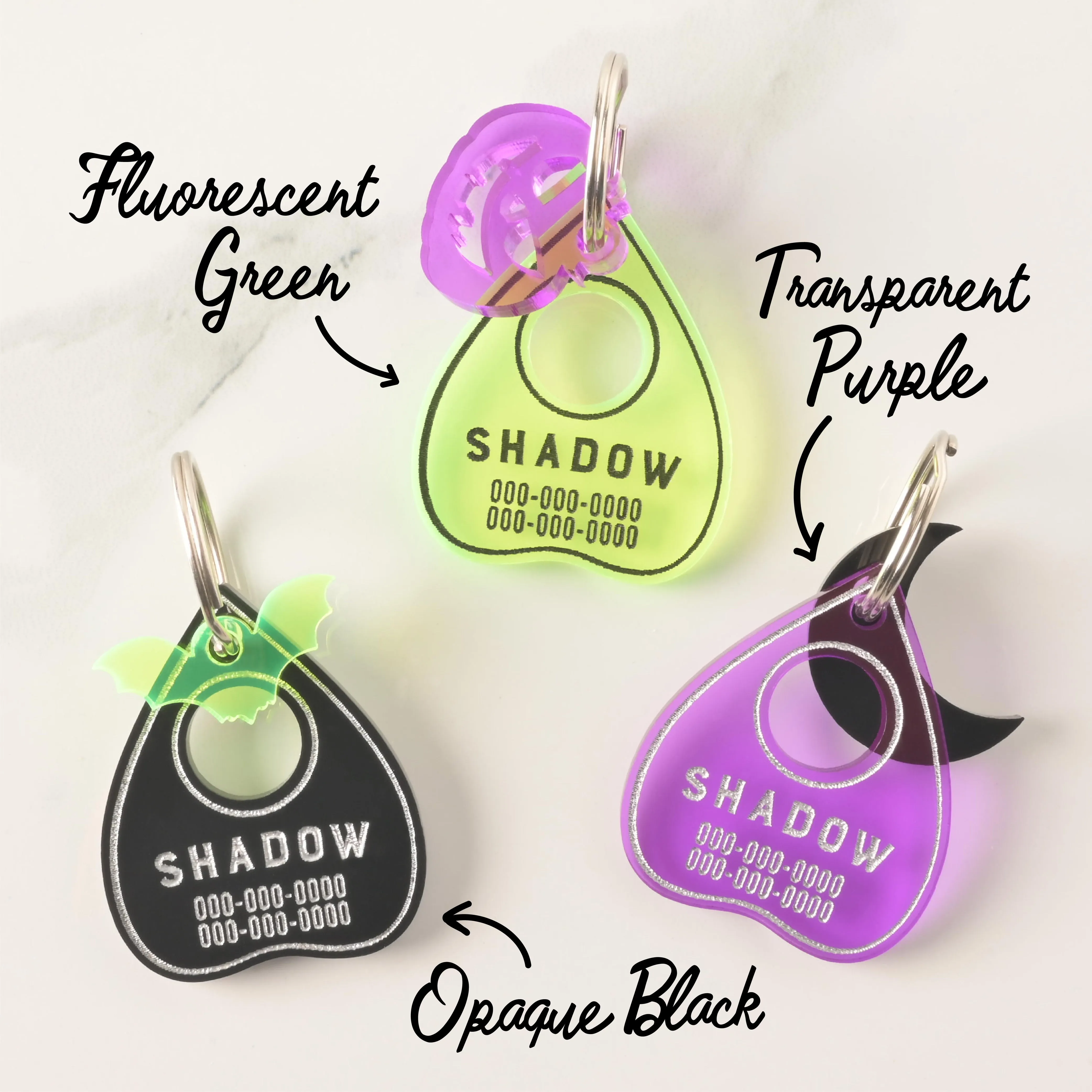 Ouija Planchette, Personalized Pet Tag