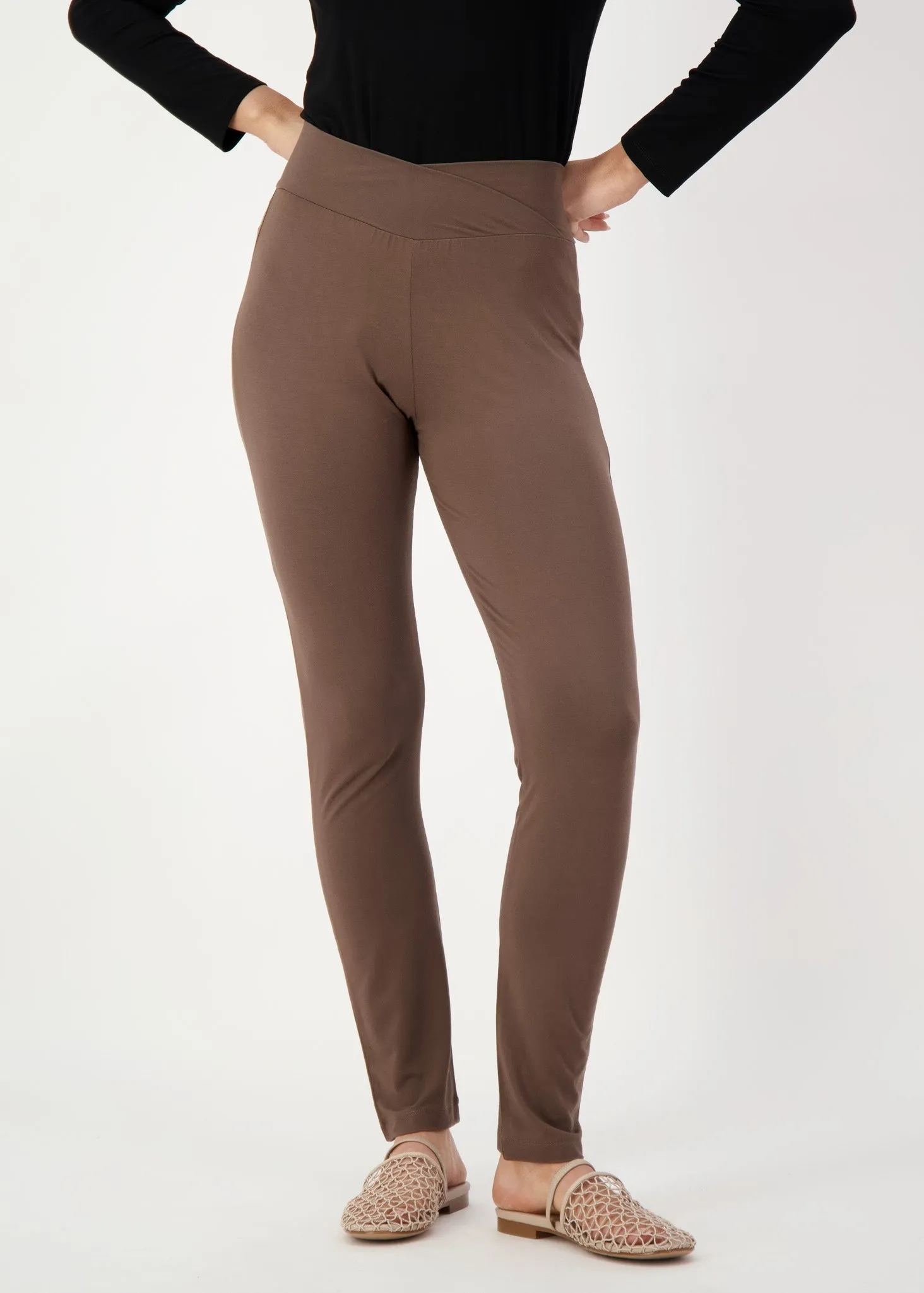 Patti Bamboo Full-Length Pant - Chocolate