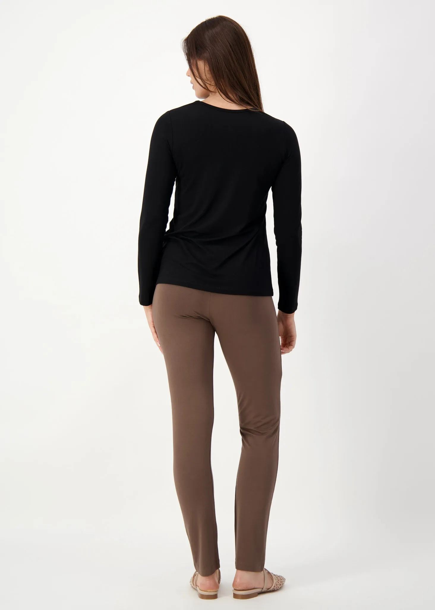 Patti Bamboo Full-Length Pant - Chocolate