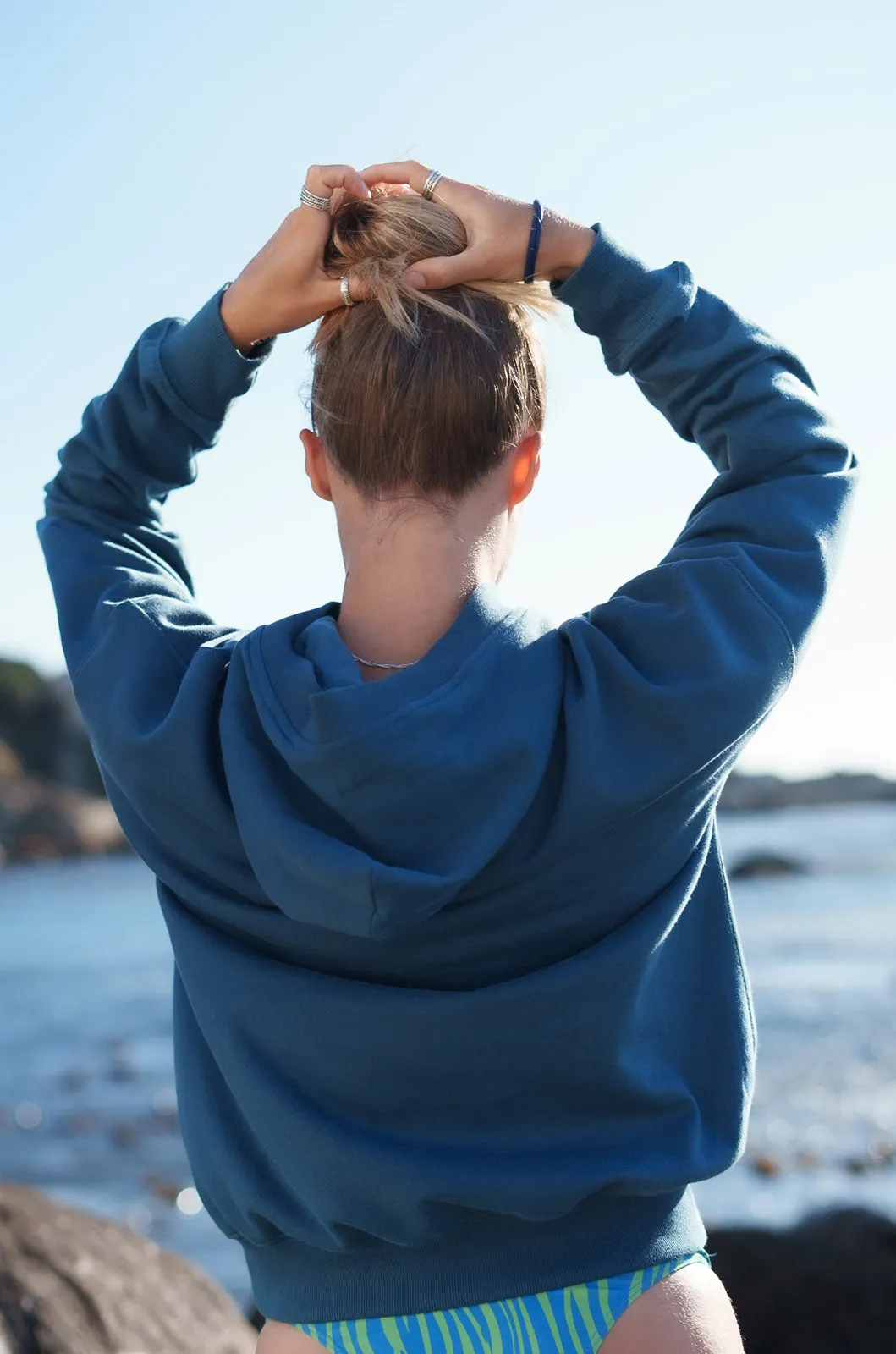 Prestige Daydreamer Fleece Hoodie in Teal