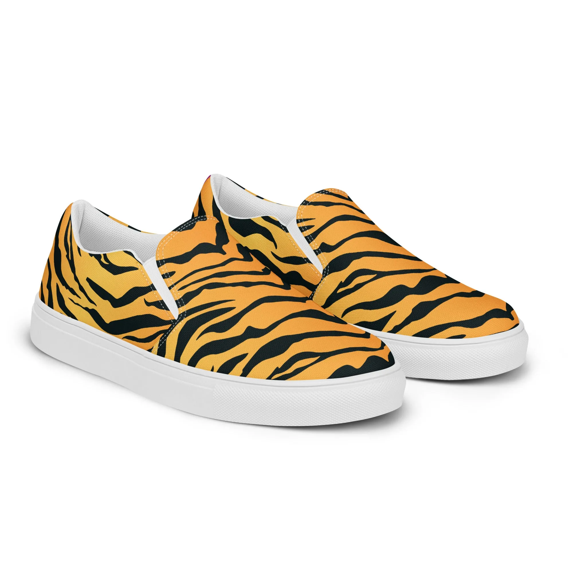 Rainbow Tiger Print Slip-on Shoes (female sizes)