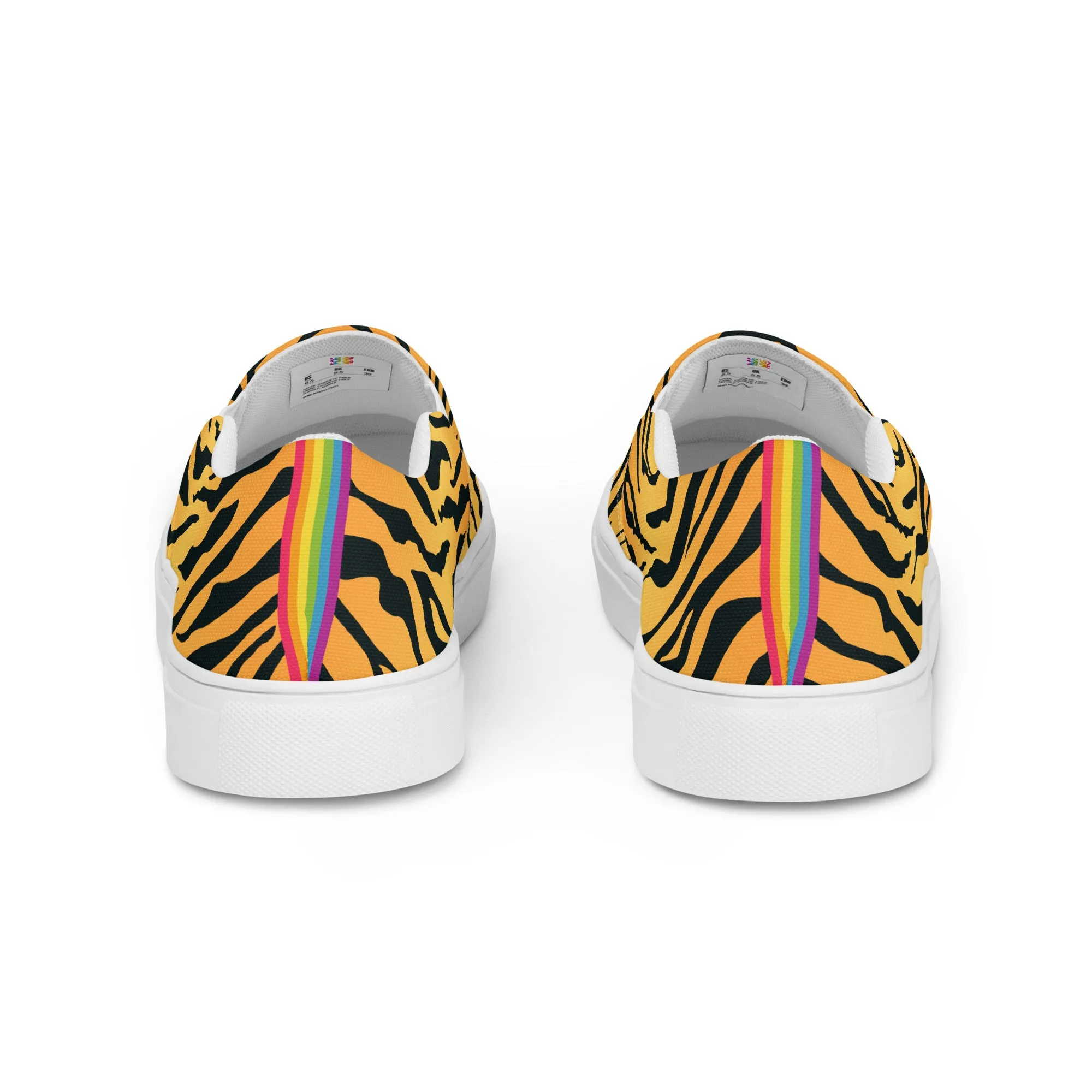 Rainbow Tiger Print Slip-on Shoes (female sizes)