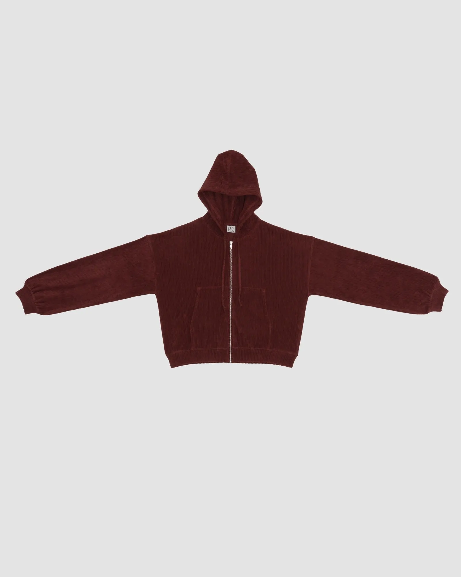 Ran Hoodie - Organic Cotton Terry - Aster Brown Red