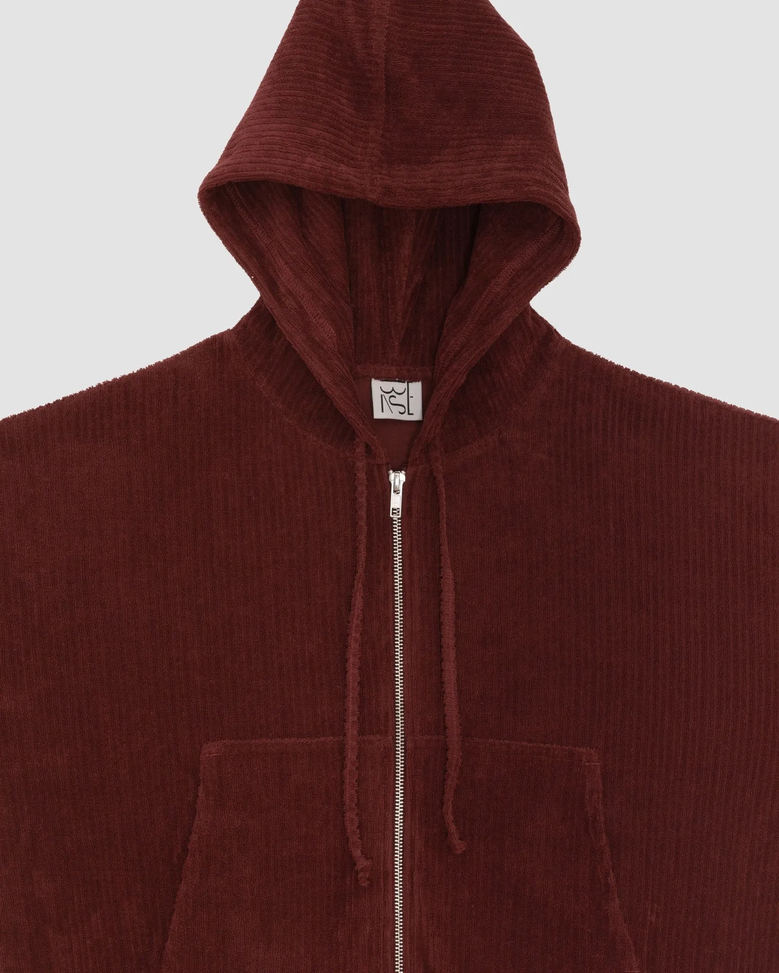 Ran Hoodie - Organic Cotton Terry - Aster Brown Red